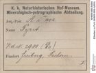 Etiketten zu Pyrit (NHMW-MIN-Ai904)